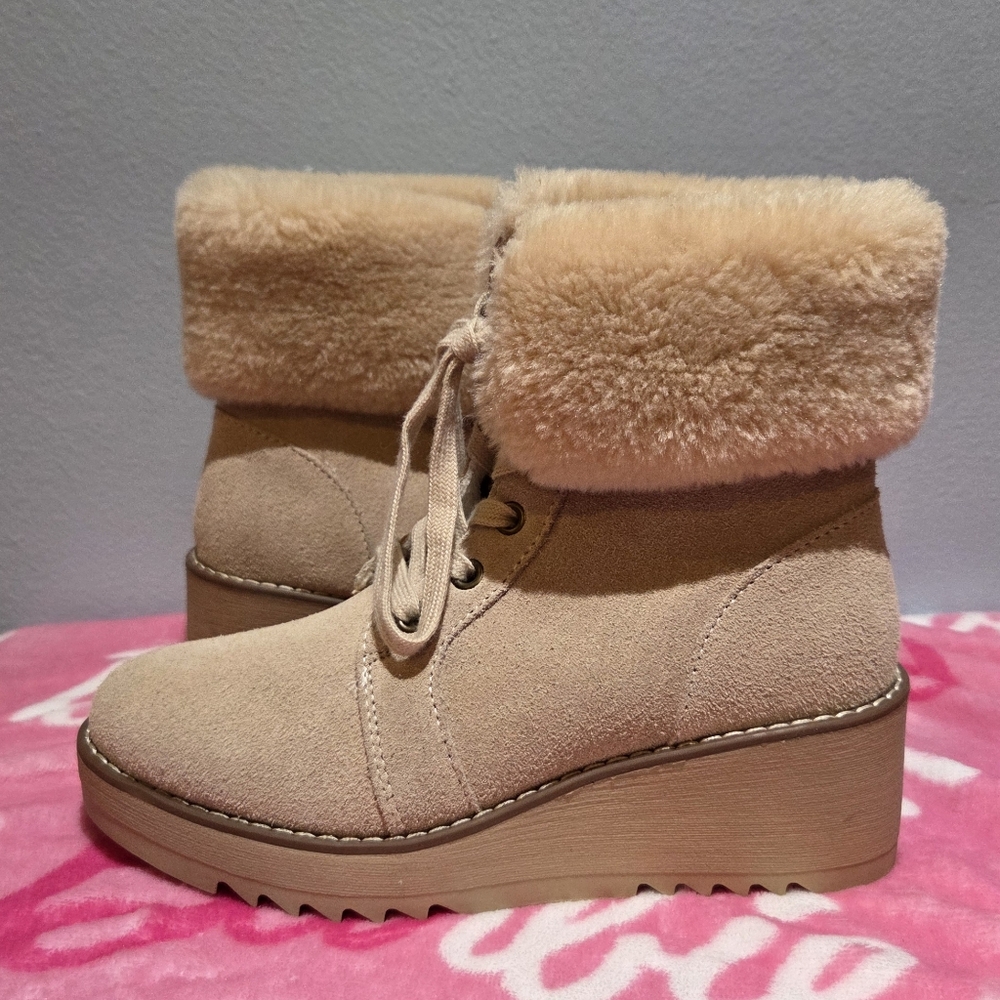 Style & Co Women's Iggyy Lace-Up Wedge Boots, Size 6M - Picture 5 of 9